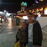 Daniel and Katarina from russia visiting playa del carmen