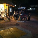 Family band, singing and dancing downtown mexico