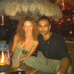 Fusion beach bar in playa del carmen with Liana