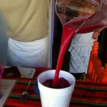 Jugolandia in playa with Sergio and Gaston the special beet drink
