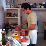 Jugolandia with Gaston in the kitchen in colosio