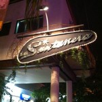 La Santanera night club sign in playa del carmen