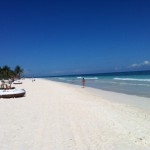 Standing before Walking to Casa Del Las Olas in Tulum Mexico on the beach23