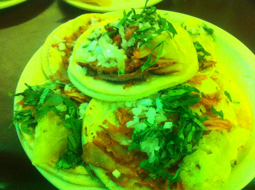 Tacos Al Pastor from El Fogon located in Playa Del Carmen Downtown Centro
