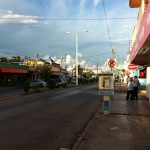 evening in the back Streets of Playa Del Carmen, Mexico