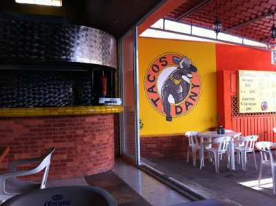 Tacos Dany located in downtown Playa Del Carmen