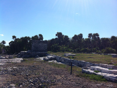 Tulum Ruins in Mexico land site