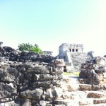 Temple of the decending god Tulum Mexico