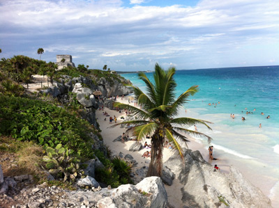 Tulum Mexico Mayan Ruins The Temple Of The Descending God2