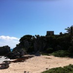 Tulum Mexico Mayan Ruins View Of Beach