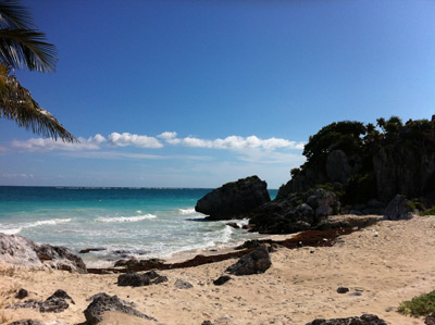 Tulum Mexico Mayan Ruins View Of Beach1