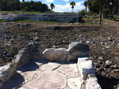 Tulum Ruins in Mexico with some remains